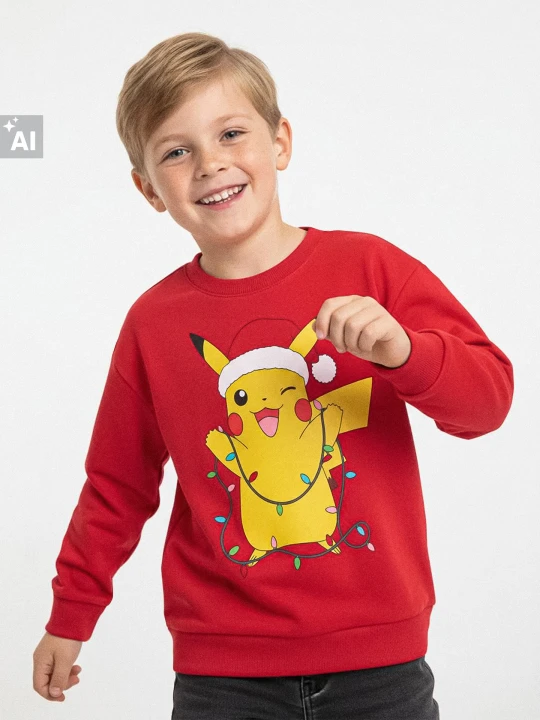 Zdjęcie produktu Sinsay - Bluza z nadrukiem Pokemon - czerwony