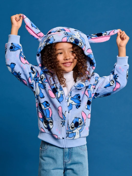 Zdjęcie produktu Sinsay - Bluza z uszami Stitch - niebieski