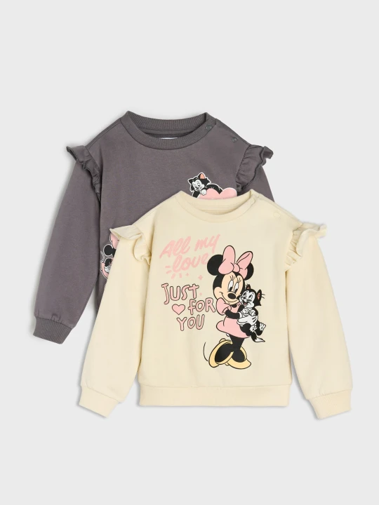Zdjęcie produktu Sinsay - Bluzy 2 pack Minnie Mouse - kremowy