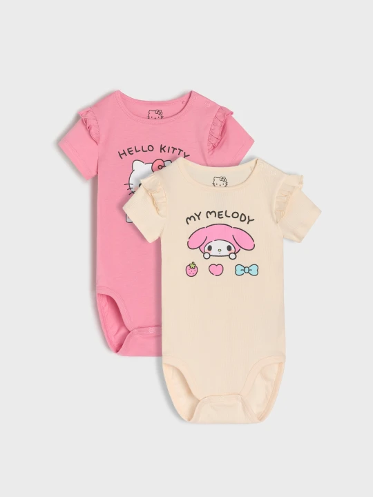 Zdjęcie produktu Sinsay - Body 2 pack Hello Kitty - różowy