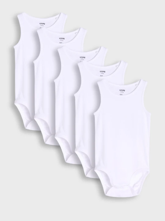 Zdjęcie produktu Sinsay - Body 5 pack - biały