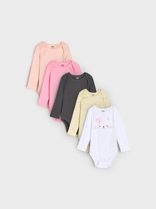 Zdjęcie produktu Sinsay - Body 5 pack - biały