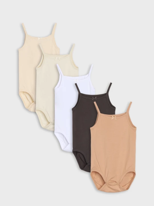 Zdjęcie produktu Sinsay - Body niemowlęce na ramiączkach 5 pack - biały