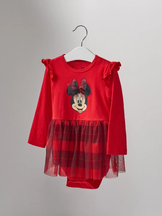 Zdjęcie produktu Sinsay - Body z tiulową spódniczką Minnie Mouse - czerwony