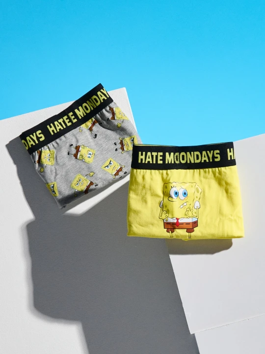 Zdjęcie produktu Sinsay - Bokserki 2 pack SpongeBob - wielobarwny