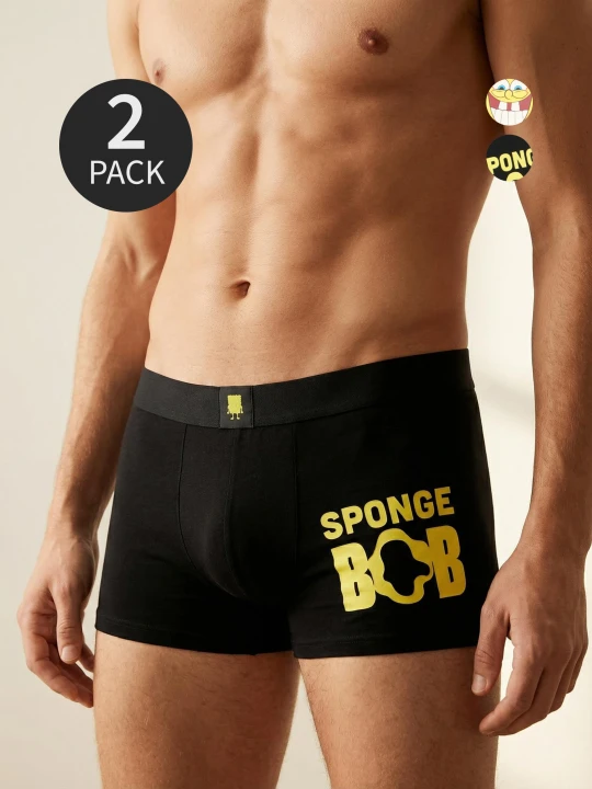 Zdjęcie produktu Sinsay - Bokserki Classic 2 pack Spongebob - wielobarwny