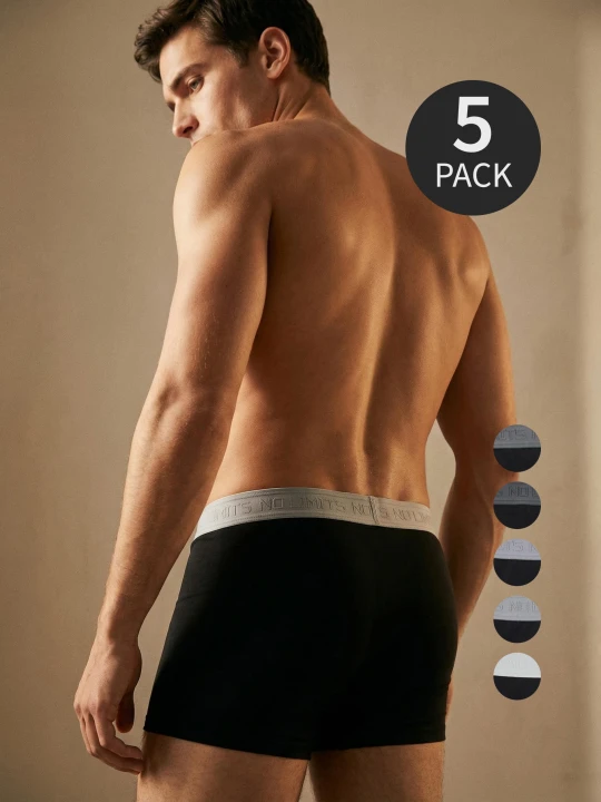 Zdjęcie produktu Sinsay - Bokserki Long 5 pack - czarny