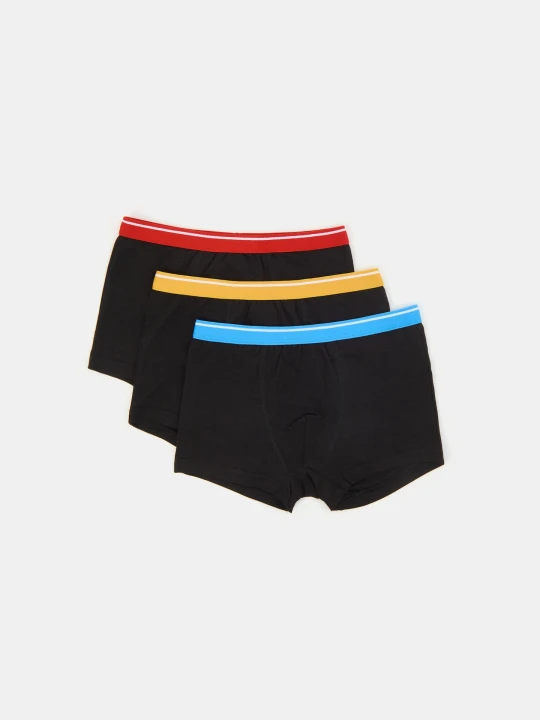 Zdjęcie produktu Sinsay - Bokserki z kolorową gumą w talii 3 pack - wielobarwny