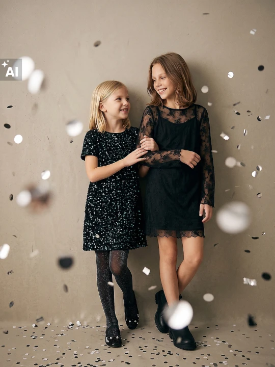 Zdjęcie produktu Sinsay - Cekinowa sukienka mini - czarny