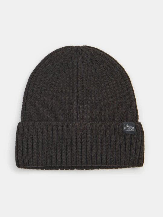 Zdjęcie produktu Sinsay - Czapka beanie z naszywką - brązowy