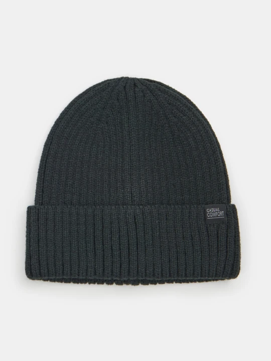 Zdjęcie produktu Sinsay - Czapka beanie z naszywką - szary