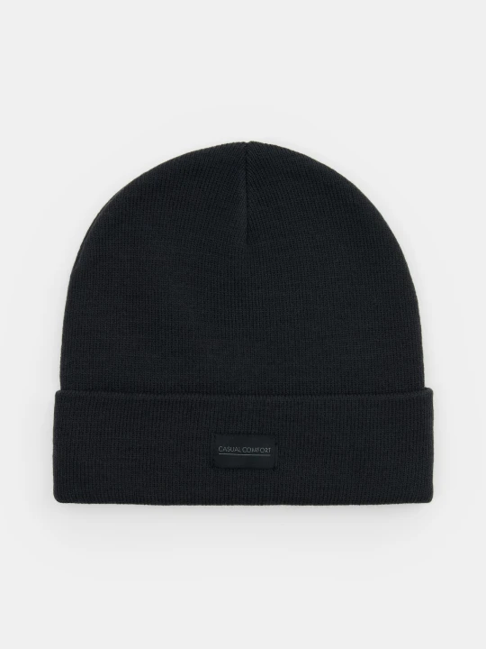 Zdjęcie produktu Sinsay - Czapka beanie z naszywką - szary
