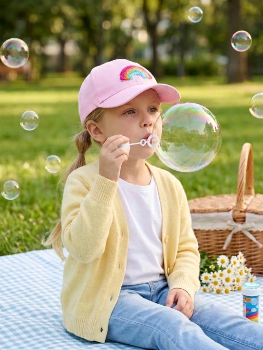 Zdjęcie produktu Sinsay - Czapka z daszkiem z aplikacją 3D - różowy