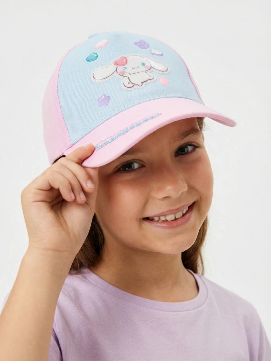 Zdjęcie produktu Sinsay - Czapka z daszkiem z nadrukiem Cinnamoroll - różowy