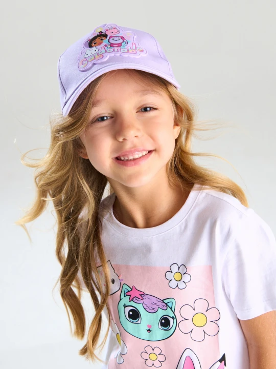 Zdjęcie produktu Sinsay - Czapka z daszkiem z nadrukiem Gabby’s Dollhouse - fioletowy