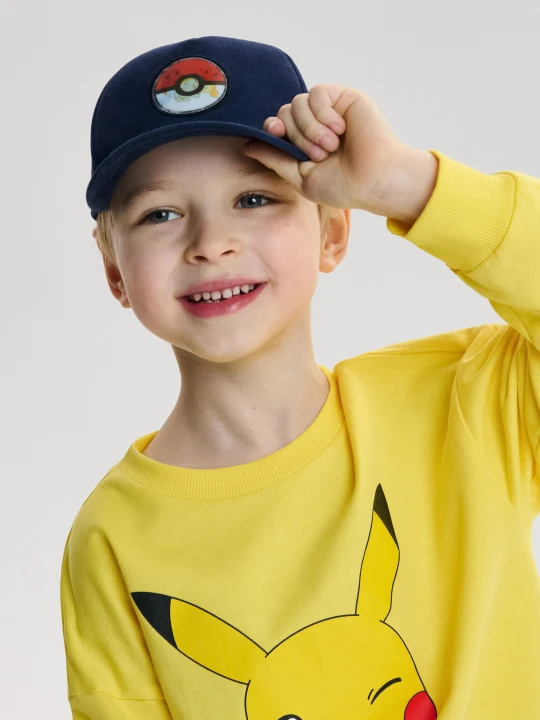 Zdjęcie produktu Sinsay - Czapka z naszywką z efektem zmieniającego się obrazu Pokémon - granatowy