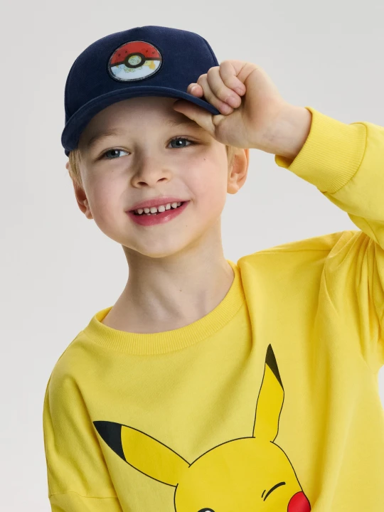 Zdjęcie produktu Sinsay - Czapka z naszywką z efektem zmieniającego się obrazu Pokémon - granatowy