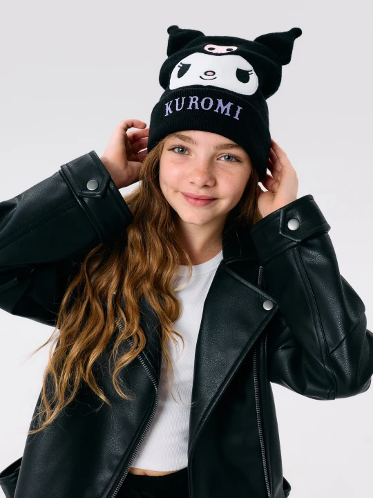 Zdjęcie produktu Sinsay - Czapka z uszami 3D Kuromi - czarny