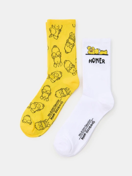 Zdjęcie produktu Sinsay - Długie skarpetki The Simpsons 2 pack - wielobarwny