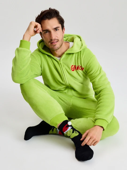 Zdjęcie produktu Sinsay - Długie skarpetki ze świątecznym motywem 2 pack Grinch - wielobarwny