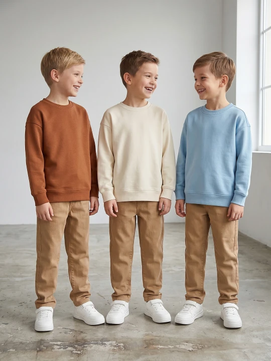 Zdjęcie produktu Sinsay - Dresowe bluzy basic 3 pack - błękitny