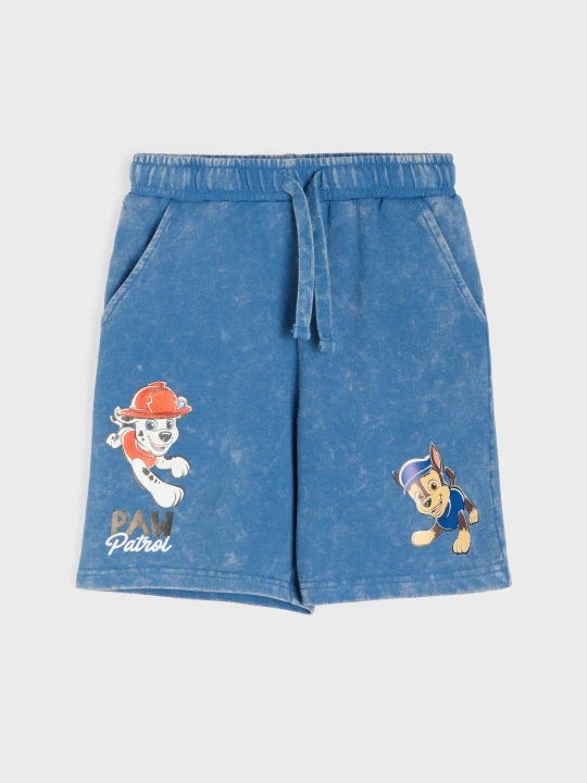 Zdjęcie produktu Sinsay - Dresowe szorty z efektem sprania PAW Patrol - niebieski