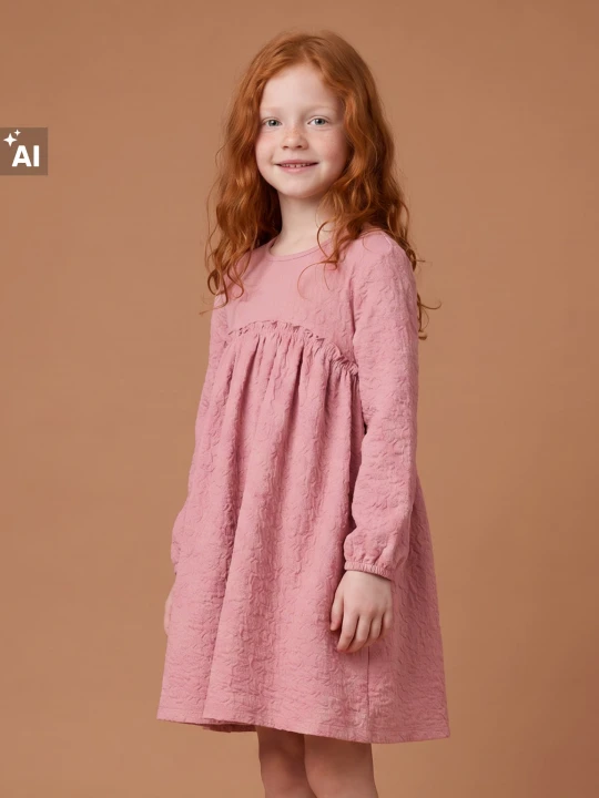 Zdjęcie produktu Sinsay - Dzianinowa sukienka babydoll - różowy