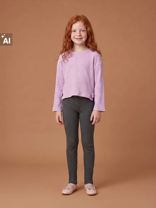 Zdjęcie produktu Sinsay - Dzianinowe legginsy - szary
