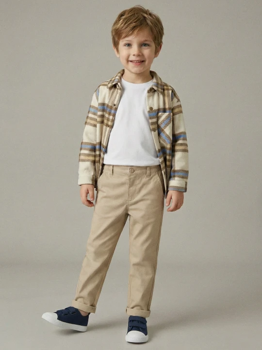 Zdjęcie produktu Sinsay - Eleganckie spodnie chino - beżowy