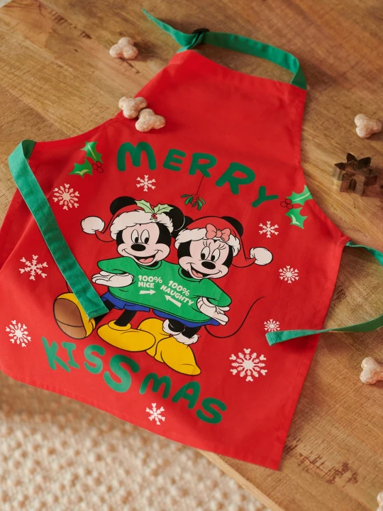 Zdjęcie produktu Sinsay - Fartuch dziecięcy Mickey Mouse w świątecznym klimacie - wielobarwny