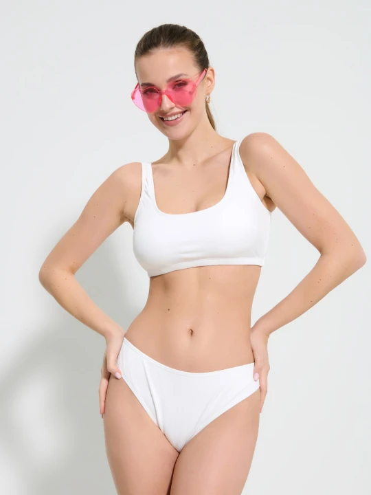 Zdjęcie produktu Sinsay - Góra od bikini - kremowy