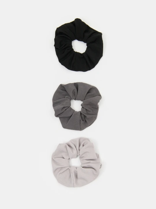 Zdjęcie produktu Sinsay - Gumki do włosów scrunchie 3 pack - wielobarwny