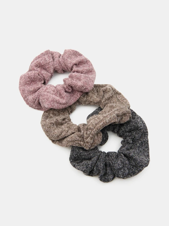 Zdjęcie produktu Sinsay - Gumki do włosów scrunchie 3 pack - wielobarwny
