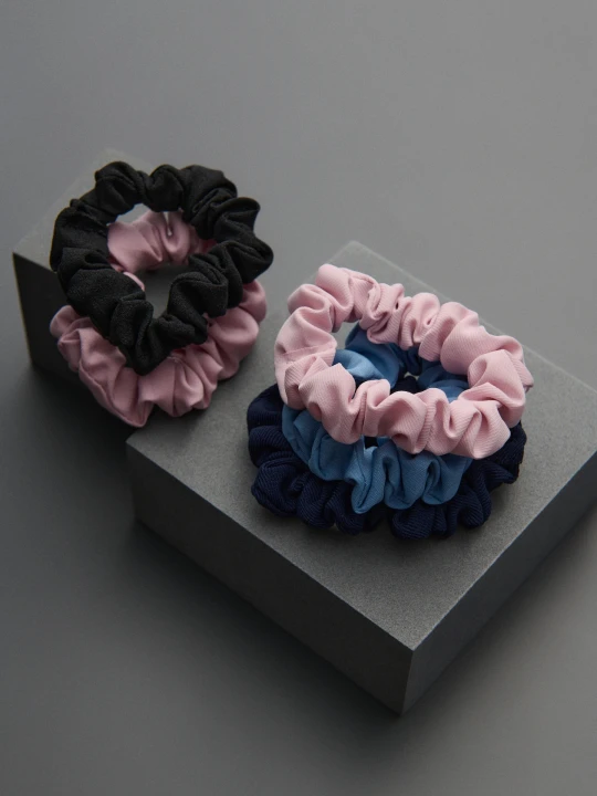 Zdjęcie produktu Sinsay - Gumki do włosów scrunchie 5 pack - wielobarwny