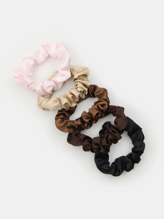 Zdjęcie produktu Sinsay - Gumki do włosów scrunchie 5 pack - wielobarwny