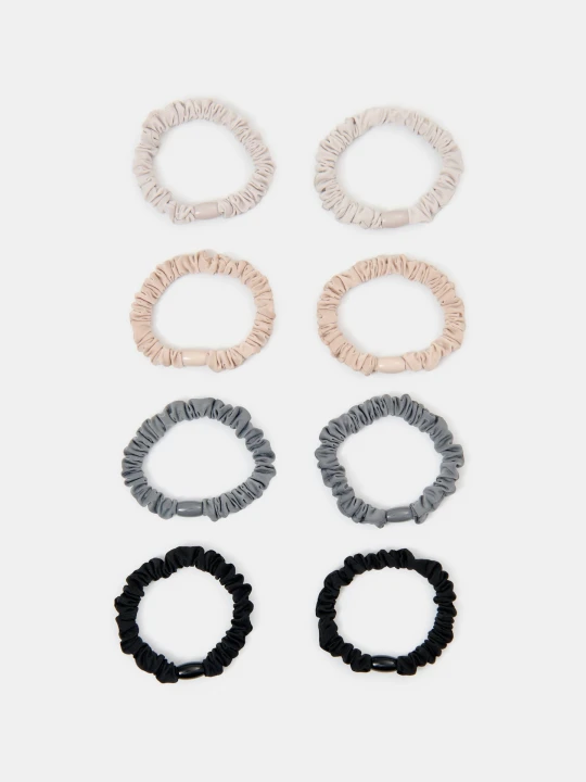 Zdjęcie produktu Sinsay - Gumki do włosów scrunchie 8 pack - wielobarwny