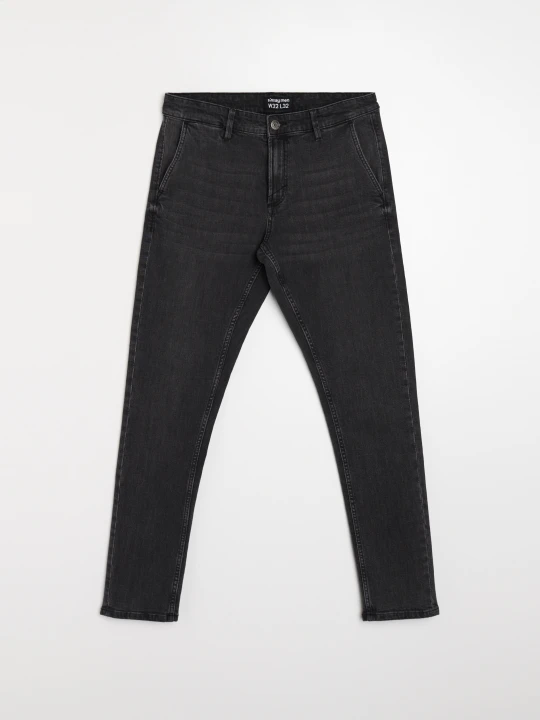 Zdjęcie produktu Sinsay - Jeansy chino slim fit - czarny