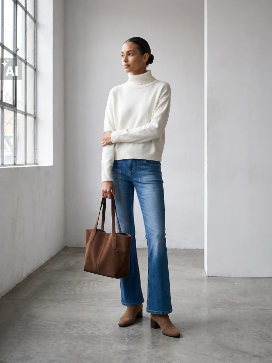 Zdjęcie produktu Sinsay - Jeansy flare low waist - granatowy