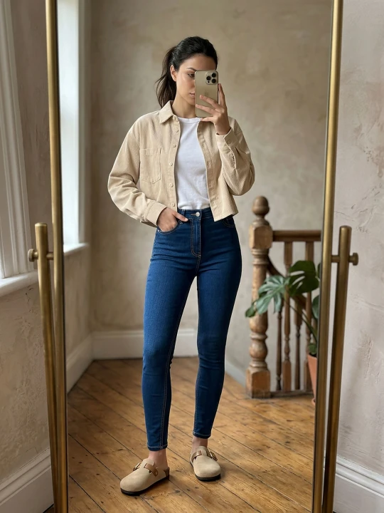 Zdjęcie produktu Sinsay - Jeansy skinny high waist - granatowy