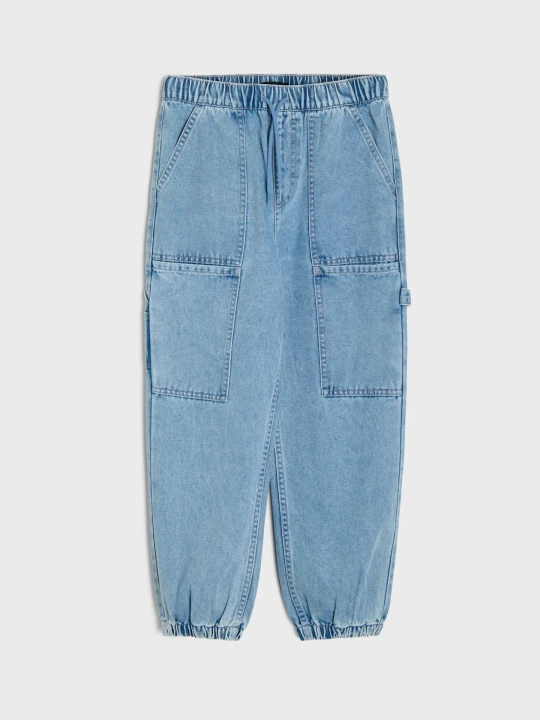 Zdjęcie produktu Sinsay - Jeansy jogger cargo z kieszeniami - wielobarwny