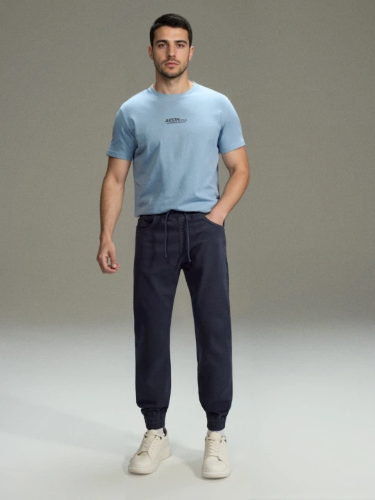 Zdjęcie produktu Sinsay - Jeansy jogger - niebieski