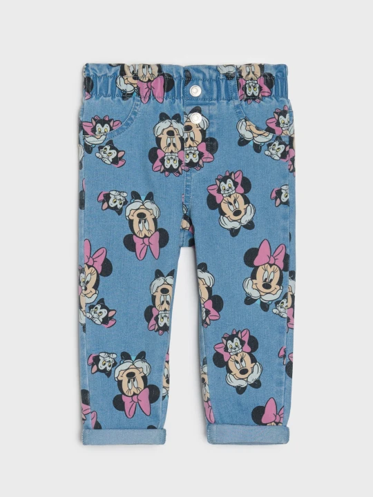 Zdjęcie produktu Sinsay - Jeansy Minnie Mouse - niebieski