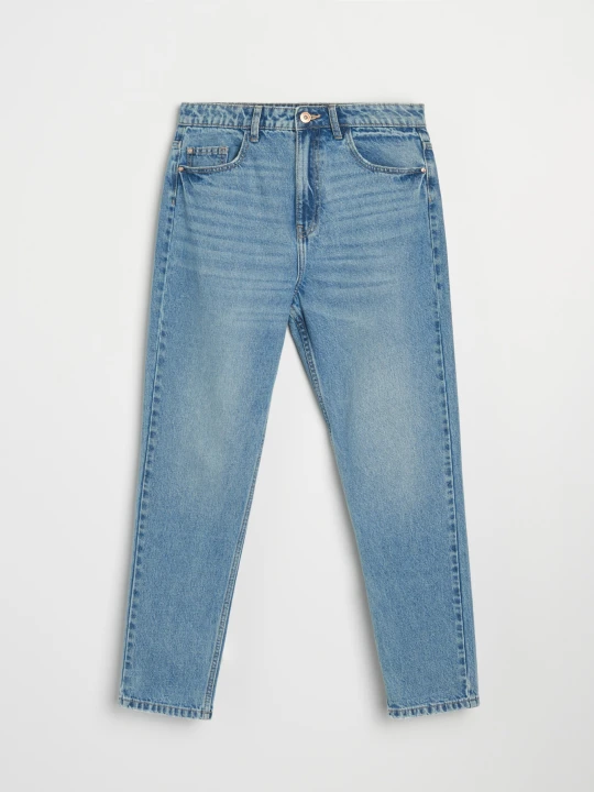 Zdjęcie produktu Sinsay - Jeansy mom fit - niebieski