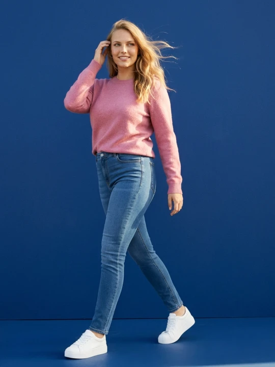 Zdjęcie produktu Sinsay - Jeansy mom fit Plus size - niebieski