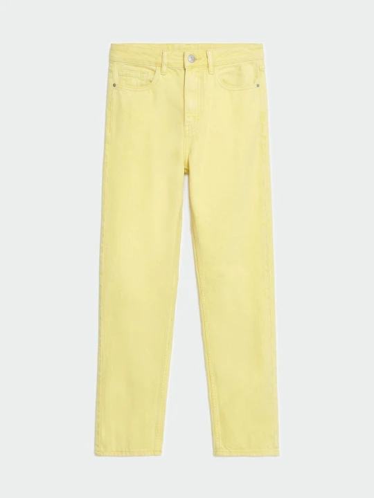 Zdjęcie produktu Sinsay - Jeansy mom high waist - żółty