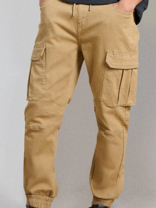 Zdjęcie produktu Sinsay - Jeansy regular jogger cargo - żółty