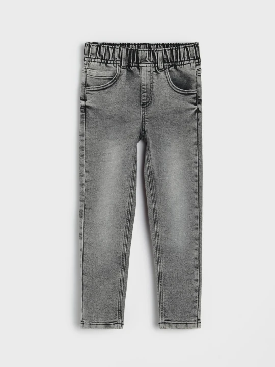Zdjęcie produktu Sinsay - Jeansy relaxed skinny z domieszką wiskozy - szary