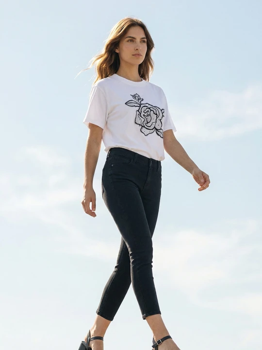 Zdjęcie produktu Sinsay - Jeansy skinny - czarny