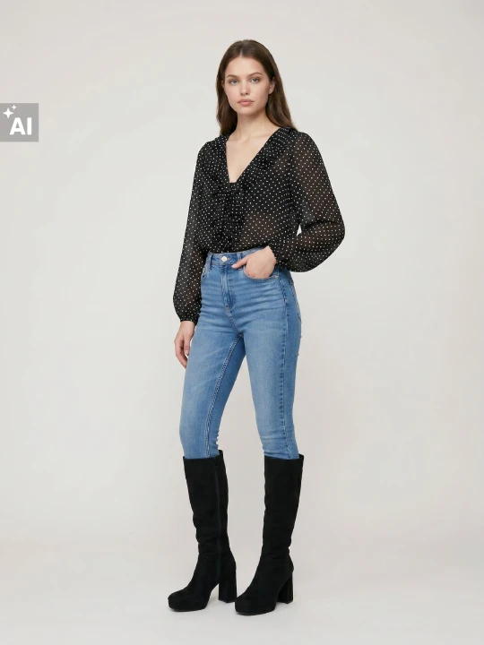 Zdjęcie produktu Sinsay - Jeansy skinny high waist z domieszką wiskozy - niebieski