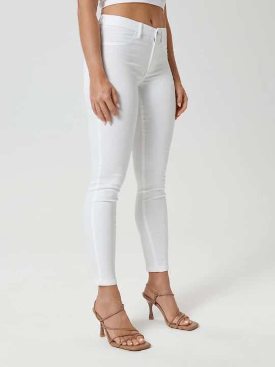 Zdjęcie produktu Sinsay - Jeansy skinny mid waist - biały